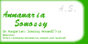 annamaria somossy business card